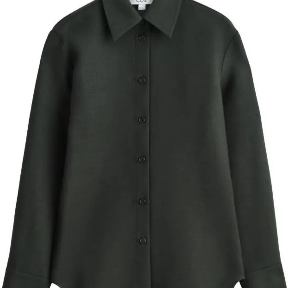 COS Deep Green Long Sleeve Shirt, XS, NWT
